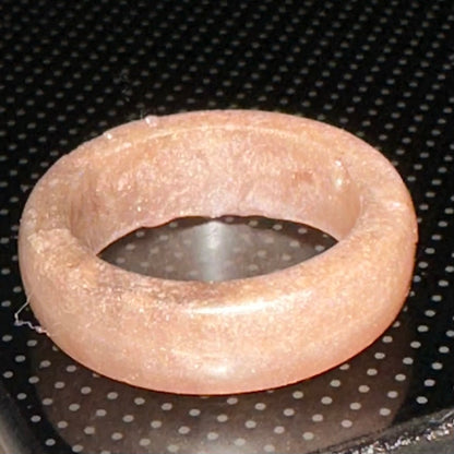 Ashes Cremation Ring, Resin Band, Rustic and Simple Cremation Ring