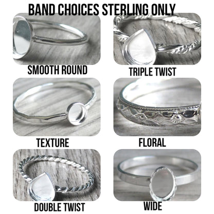 Stacker Cremation Rings Set of Two