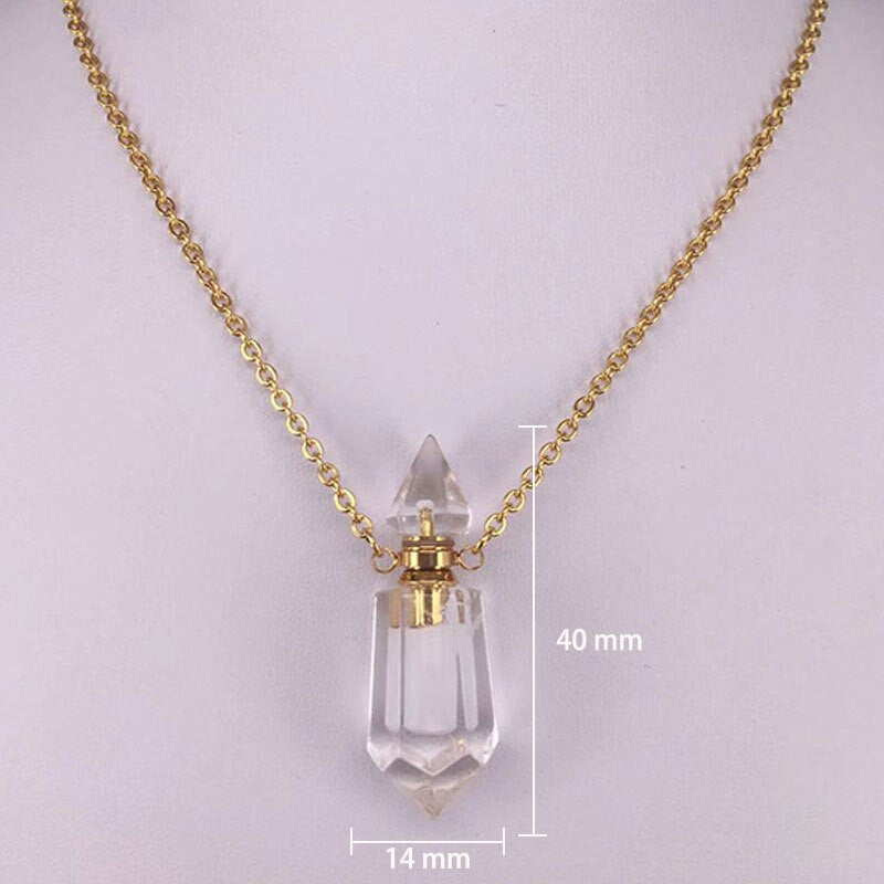 Crystal Urn Pendant Cremation Urns, Funeral Necklace - Ash Urn & Sea 