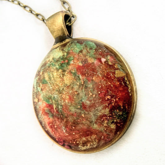 Gold Handmade Cremation Pendant - Necklace Jewelry, Cremation Jewelry, Human Ashes Necklace - Ash Urn & Sea 
