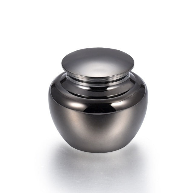 Mini Cremation Urns, Stainless Steel Keepsake Tiny Urns less than 2" Tall - Ash Urn & Sea 